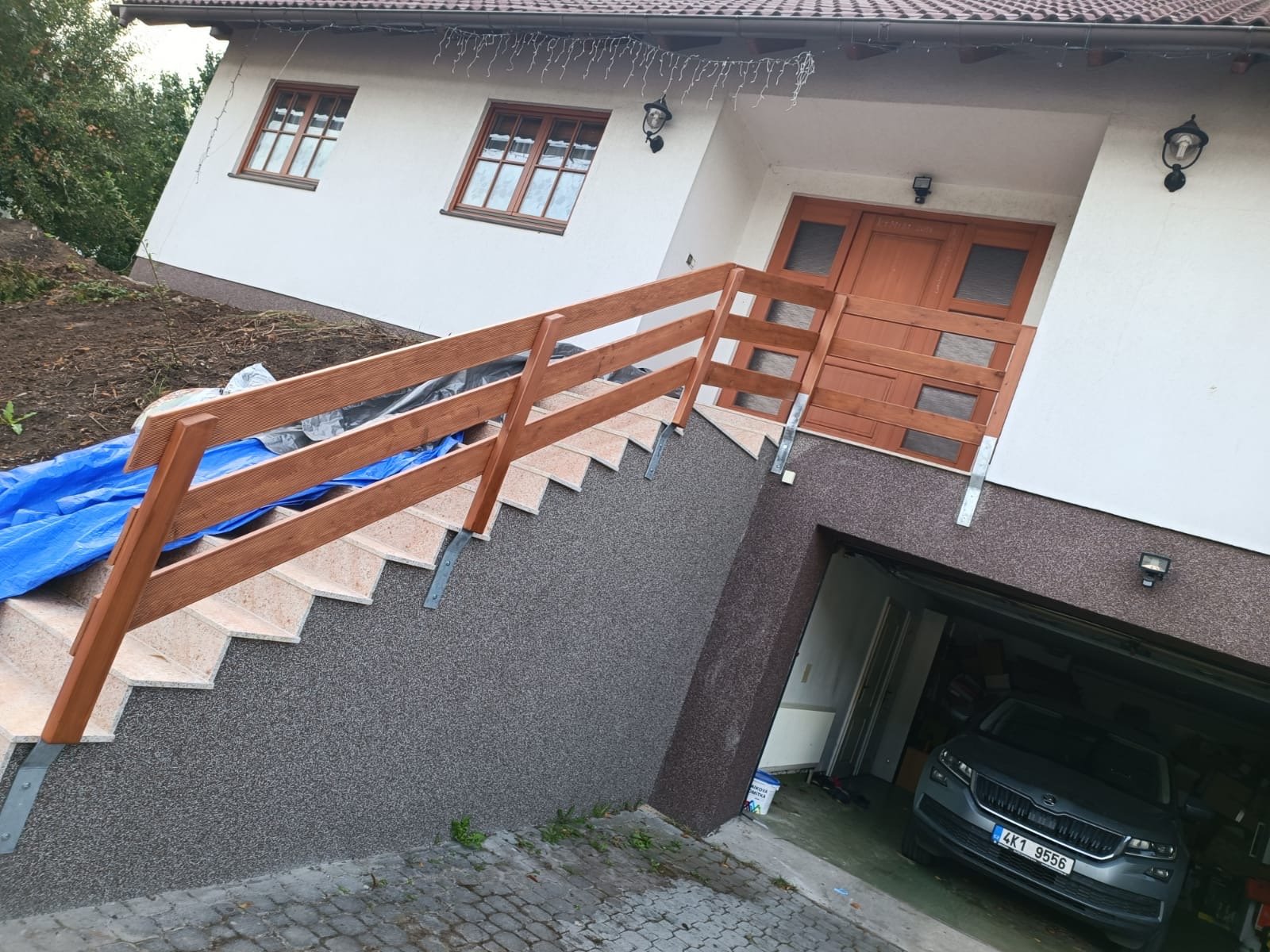 Nové venkovní schodiště – realizace